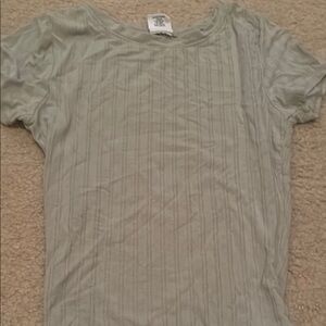 Light Green Short Sleeve Top